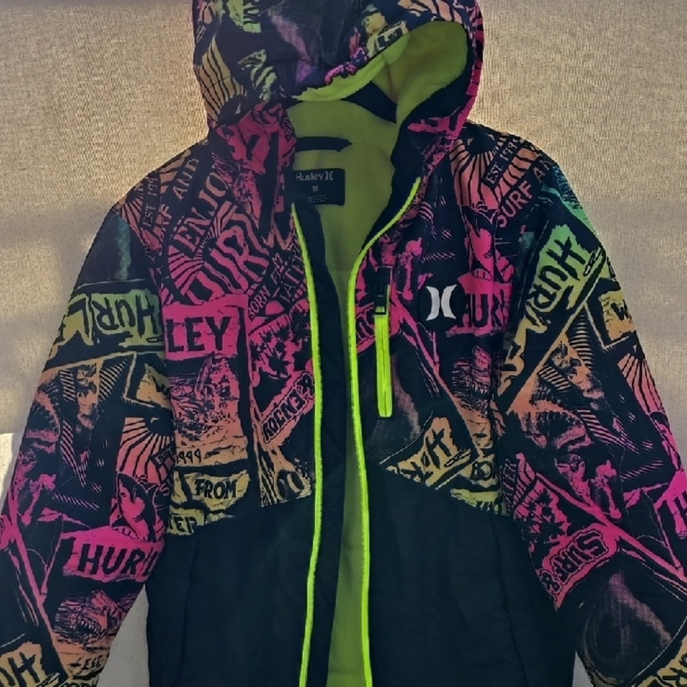 Hurley Kids Multicolor Graphic Hoodie